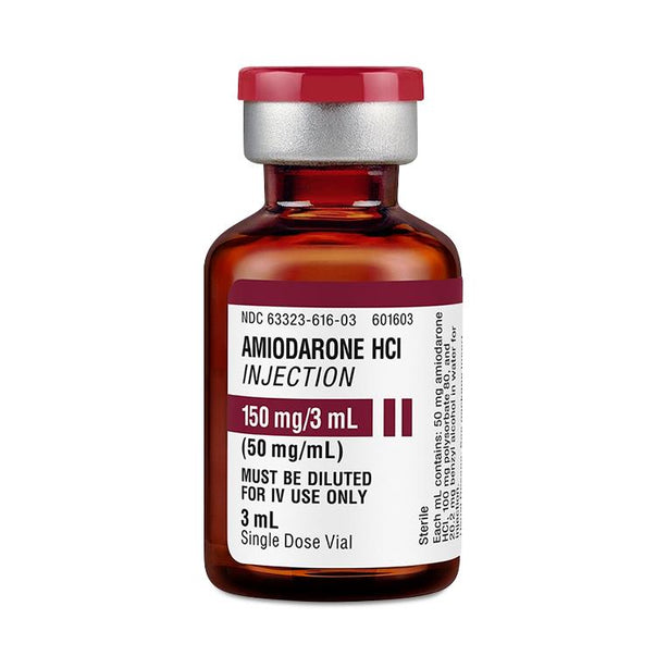 Fresenius Kabi Injection Amiodarone HCl 50mg / mL Single Dose Vial, 25 x 3mL - 63323-0616-03 - 25 Each