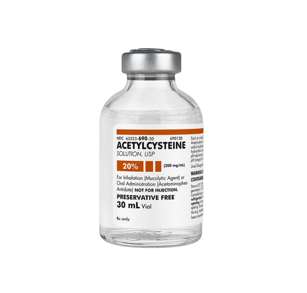 Fresenius Kabi for Acetylcysteine 20% Oral Inhalation Solution, 3 x 30 mL - 63323-0690-30 - 3 Each