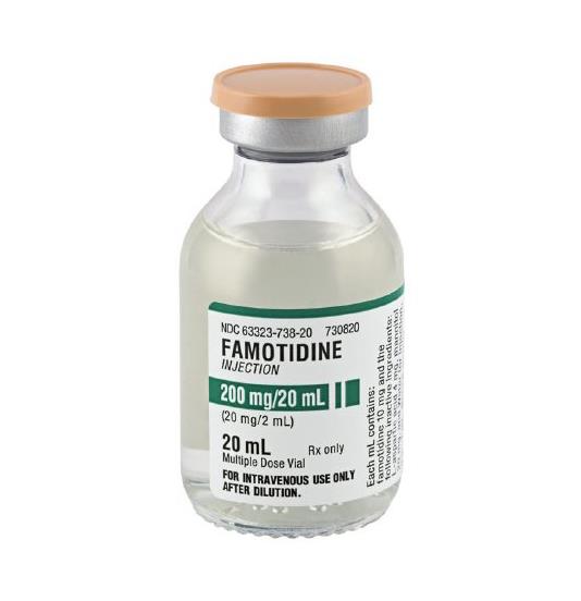 Fresenius Kabi Famotidine Injection, Multiple-Dose Vial, 10 mg / mL, 10 x 20 mL - 63323-0738-20 - 10 Each