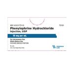 Fresenius Kabi Phenylephrine HCL Injections 63323-0751-01 - 25.0 Each - MDL-63323-751-01
