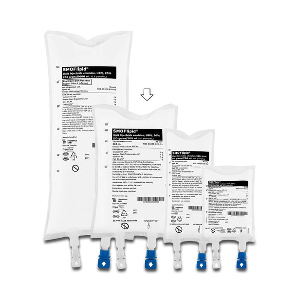 Fresenius Kabi Injection 63323-0820-50 Smoflipid 0.2gm / mL (20%) FC 12 x 500mL - MDL-63323-820-50 - 12 Each