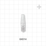 Male Luer Lock, Tubing Port, Clear - 0.236 inch - 0.413 inch OD (5.99 mm - 10.49 mm) - 64014