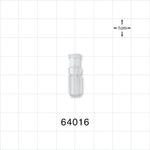 Female Luer Lock, Tubing Port, Clear - 0.158 inch ID (4.01 mm) - 64016