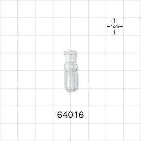 Female Luer Lock, Tubing Port, Clear - 0.158 inch ID (4.01 mm) - 64016