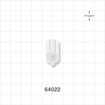 Male Luer Lock, Tubing Port, Clear - 0.186 inch - 0.19 inch ID (4.72 mm - 4.83 mm) - 64022