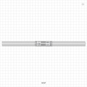 Quickseal Aseptic Disconnector on C-Flex 374 Tubing - 3/8 inch ID x 5/8 inch OD (0.375 inch x 0.625 inch, 9.53 mm x 15.88 mm); 12 inch Length  w/Quickseal at 6 inches - 64127