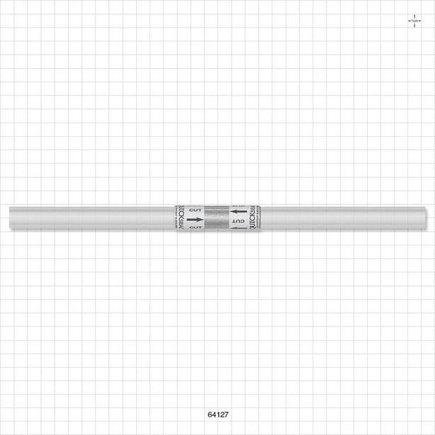 Quickseal Aseptic Disconnector on C-Flex 374 Tubing - 3/8 inch ID x 5/8 inch OD (0.375 inch x 0.625 inch, 9.53 mm x 15.88 mm); 12 inch Length  w/Quickseal at 6 inches - 64127