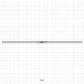 Quickseal Aseptic Disconnector on STHT-C Tubing - 1/8 inch ID x 1/4 inch OD (0.125 inch x 0.25 inch, 3.18 mmx 6.35 mm) x 12 inch Length w/Quickseal at 6 inches - 64128