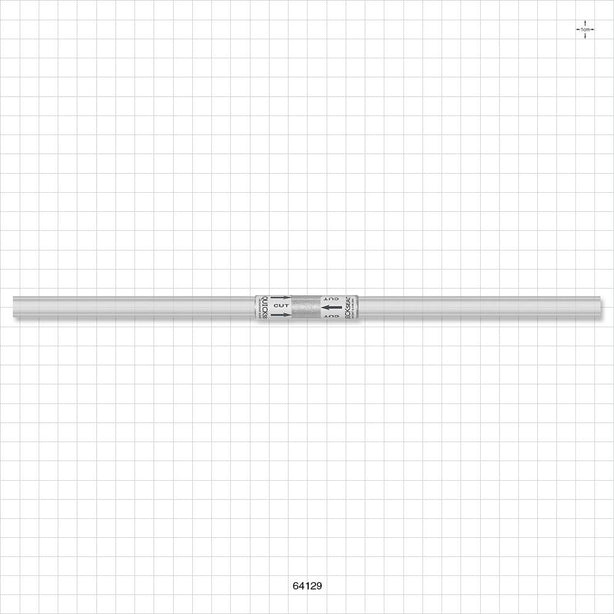 Quickseal Aseptic Disconnector on STHT-C Tubing - 1/4 inch ID x 3/8 inch OD (0.25 inch x 0.375 inch, 6.35 mmx 9.53 mm) x 12 inch Length w/Quickseal at 6 inches - 64129
