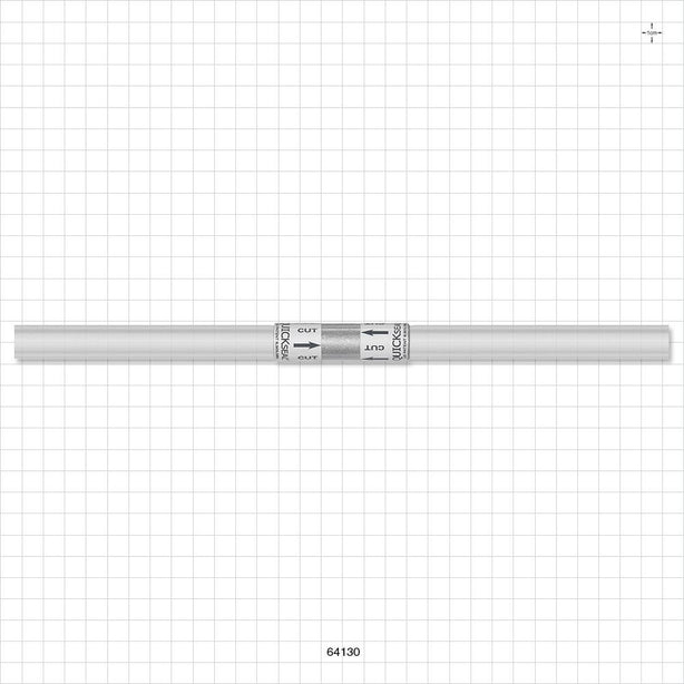 Quickseal Aseptic Disconnector on STHT-C Tubing - 3/8 inch ID x 5/8 inch OD (0.375 inch x 0.625 inch, 9.53 mm x 15.88 mm) x 12 inch Length w/Quickseal at 6 inches - 64130