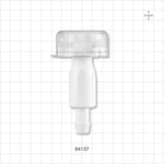 Opta SFT-D Connector, Male, Small Body, Barbed - Fits 1/2 inch ID Tubing (0.5 inch, 12.7 mm) - 64137
