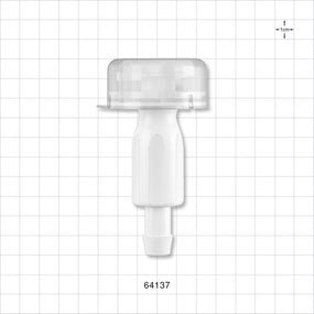 Opta SFT-D Connector, Male, Small Body, Barbed - Fits 1/2 inch ID Tubing (0.5 inch, 12.7 mm) - 64137