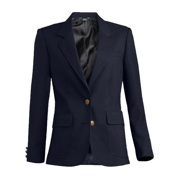 Edwards Garment Co Lapel Coats 6500 007 6R Women's Single-Breasted Suit Jacket, Navy, Size 6 Regular - MDL-6500NAV6R - 1 Each
