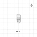 Male Luer Lock, Tubing Port, Clear - 0.327 inch - 0.303 inch ID / 0.385 inch - 0.394 inch OD (8.31 mm - 7.7 mm/9.78 mm - 10.01 mm) - 65091