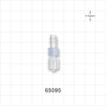 Barbed Rotating Male Luer Lock - Fits 1/4 inch ID Tubing (0.25 inch, 6.35 mm) - 65095