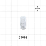 Male Luer Lock Connector - 0.323 inch - 0.303 inch ID/0.385 inch - 0.394 inch OD (8.2 mm - 7.7 mm/9.8 mm - 10 mm) - 65099