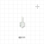 Male Luer Lock, Tubing Port, Clear - 0.065 inch - 0.055 inch ID/0.15 inch - 0.154 inch OD (1.65 mm - 1.4 mm/3.81 mm - 3.91 mm) - 65111