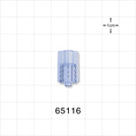 Male Luer Lock, Tubing Port, Clear - 0.142 inch - 0.136 inch ID (3.61 mm - 3.45 mm) - 65116