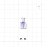 Female Luer Lock, Tubing Port, Clear - 0.11 inch ID (2.82mm) - 65120