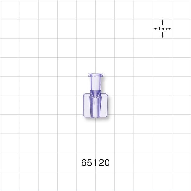 Female Luer Lock, Tubing Port, Clear - 0.11 inch ID (2.82mm) - 65120