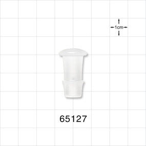 Press-In Plug, Barbed, Natural - Fits 3/8 inch ID Tubing (0.375 inch, 9.53 mm) - 65127