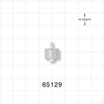 Male Luer Lock, Barbed, Natural - Fits 1/16 inch ID Tubing (0.063 inch, 1.59 mm) - 65129