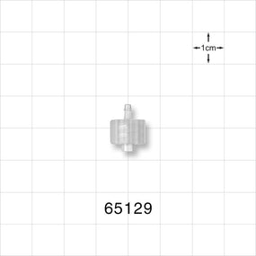 Male Luer Lock, Barbed, Natural - Fits 1/16 inch ID Tubing (0.063 inch, 1.59 mm) - 65129