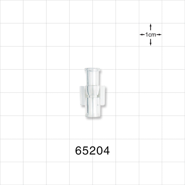 Female Luer Lock, Tubing Port, Clear - 0.159 inch - 0.156 inch ID/0.258 inch OD (4.04 mm - 3.96 mm/6.55 mm) - 65204