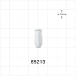 Female Luer Lock, Tubing Port, White - 0.145 inch - 0.156 inch ID/0.206 inch OD (3.68 mm - 3.96 mm/5.23 mm) - 65213