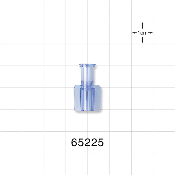 Female Luer Lock, Tubing Port, Clear - 0.147 inch - 0.141 inch ID (3.73 mm - 3.58 mm) - 65225