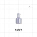 Female Luer Lock, Tubing Port, Clear - 0.142 inch - 0.136 inch ID (3.61 mm - 3.45 mm) - 65226