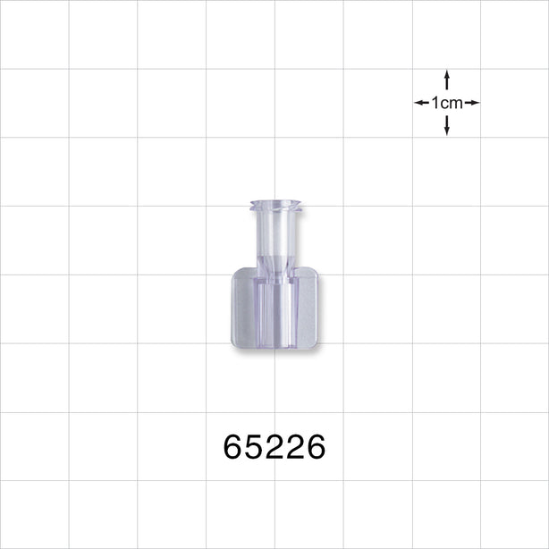 Female Luer Lock, Tubing Port, Clear - 0.142 inch - 0.136 inch ID (3.61 mm - 3.45 mm) - 65226