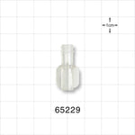 Female Luer Lock, Tubing Port, Clear - 0.163 inch ID (4.14 mm) - 65229
