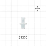 Female Luer Lock, Tubing Port, Clear - 0.125 inch ID/0.237 OD (3.18 mm/6.02 mm) - 65230