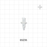 Female Luer Lock, Tubing Port, Clear - Fits 0.118 inch ID/0.161 inch OD Tubing (3 mm/4.09 mm) - 65235