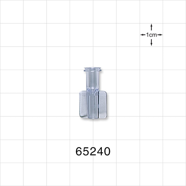 Female Luer Lock, Tubing Port, Clear - 0.112 inch - 0.106 inch ID (2.84 mm - 2.69 mm) - 65240