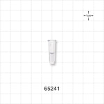 Female Luer Lock, Tubing Port, Clear - 0.097 inch - 0.088 inch ID (2.46 mm - 2.24 mm) - 65241