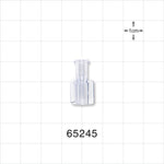 Female Luer Lock, Tubing Port, Clear - 0.158 inch - 0.14 inch ID (4.01 mm - 3.56 mm) - 65245