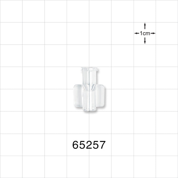 Female Luer Lock, Tubing Port, Clear - 0.125 inch - 0.118 inch ID (3.18 mm - 3 mm) - 65257