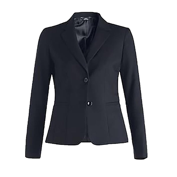 EDWARDS GARMENT CO Washable Coats 6525 007 R Synergy Women's Suit Blazer with Tailored Shorter Length, Navy, Size 6 Regular - 1 Each