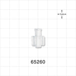 Female Luer Lock, Tubing Port, Clear - 0.164 inch - 0.158 inch ID (4.17 mm - 4.01 mm) - 65260