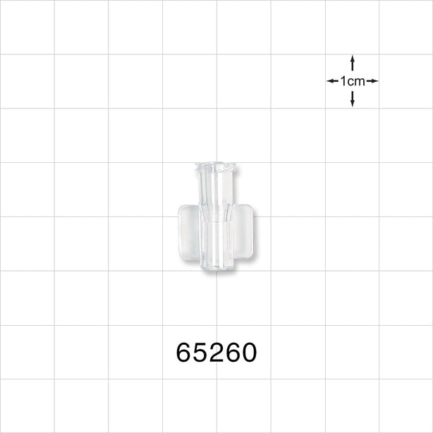 Female Luer Lock, Tubing Port, Clear - 0.164 inch - 0.158 inch ID (4.17 mm - 4.01 mm) - 65260
