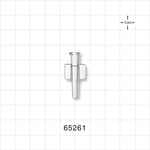 Female Luer Lock, Tubing Port, Clear - 0.105 inch ID/0.154 inch - 0.192 inch OD (2.67 mm/3.91 mm - 4.88 mm) - 65261