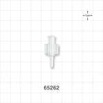 Female Luer Lock, Tubing Port, Clear - 0.08 inch ID/0.12 inch - 0.15 inch OD (2.03 mm/3.05 mm - 3.81 mm) - 65262