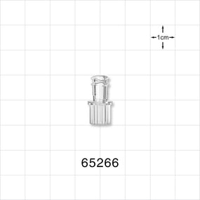Female Luer Lock, Tubing Port, Clear - 0.259 inch ID (6.58 mm) - 65266