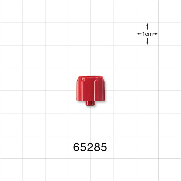 Male Luer Cap, Non-Vented, Red -  - 65285