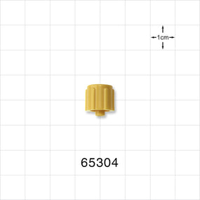 Male Luer Cap, Non-Vented, Yellow -  - 65304
