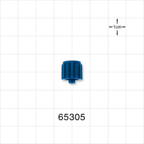 Male Luer Cap, Non-Vented, Dark Blue -  - 65305