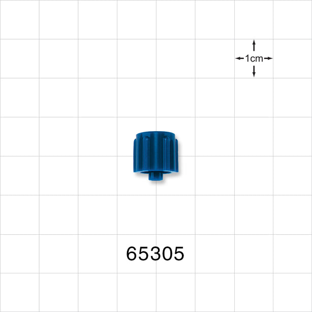 Male Luer Cap, Non-Vented, Dark Blue -  - 65305