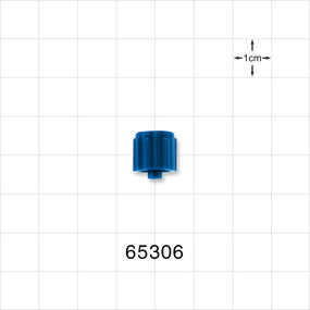 Male Luer Cap, Vented, Dark Blue -  - 65306